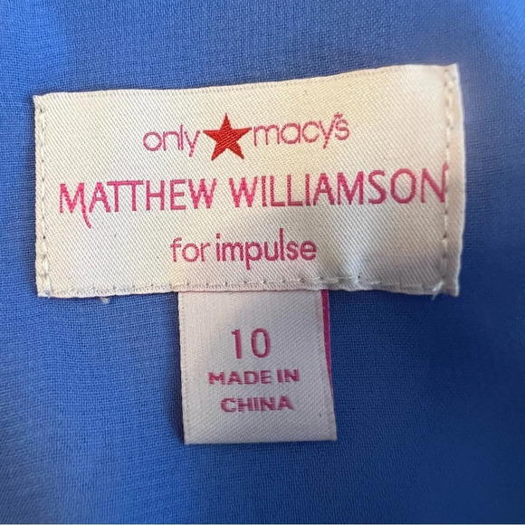 Matthew Williamson for Impulse Beautiful‎ Sleeveless Lined Mini Dress. Size 10 - Picture 4 of 12